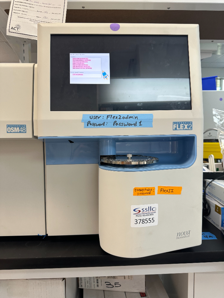 Image of Nova Biomedical BioProfile Flex2 Cell Culture Analyzer